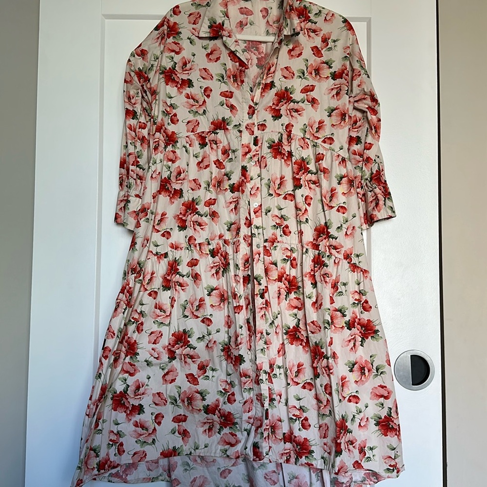 Vintage Zara Floral Drop Waist Sundress